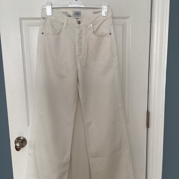 NWT Citizens of Humanity Annina Trouser Jean 30” in Soft White - Picture 4 of 7